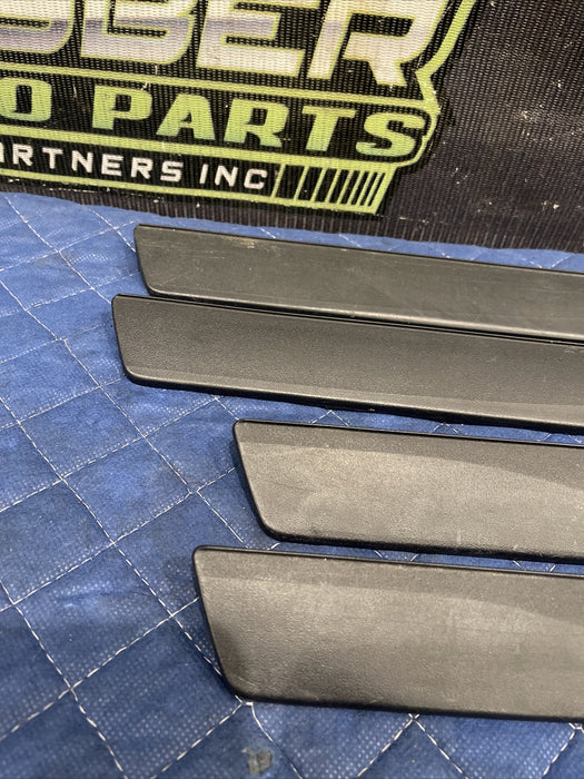 2014 TOYOTA PRIUS V FRONT REAR LEFT RIGHT SCUFFS PLATE SET OEM ~MINOR SCRATCHES~