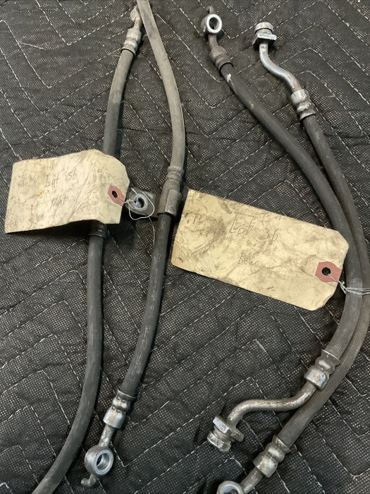 2016 HYUNDAI GENESIS COUPE REAR/ FRONT BREMBO BRAKE LINES PAIR SET LH RH OEM