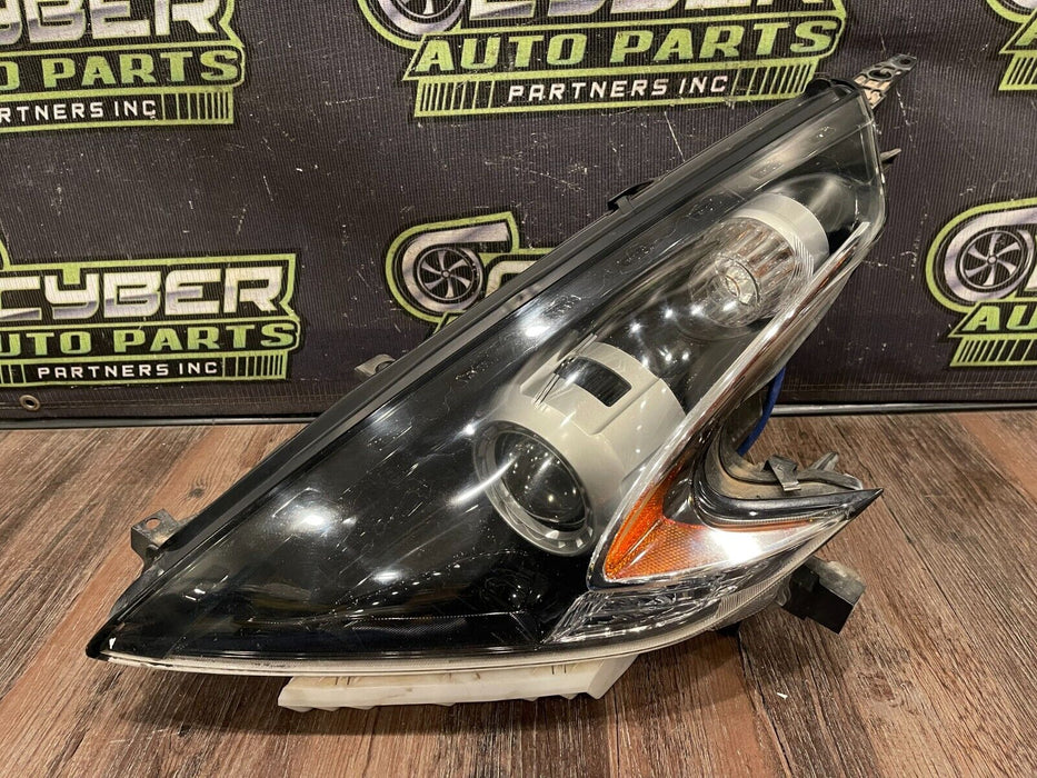 2018 NISSAN 370Z NISMO FRONT LEFT BLACK HOUSING HEADLIGHT OEM SLIGHT SUN DAMAGE