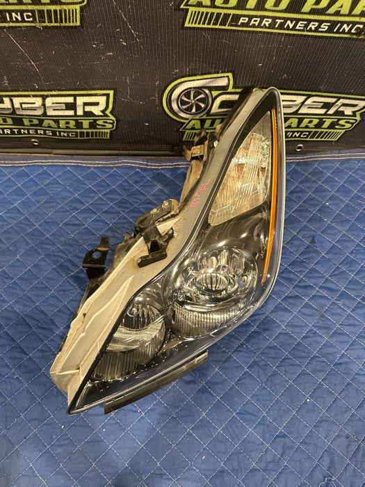 2009-2011 INFINITI G37 COUPE DRIVER LEFT HEADLIGHT BLACK HOUSING OEM *BLEMISH 4*