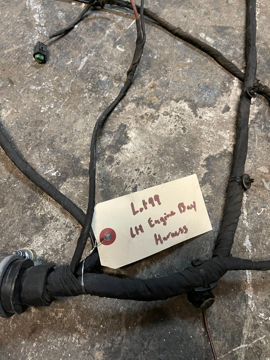 2021 AUDI R8 COUPE REAR LEFT DRIVER LH ENGINE BAY HARNESS ~CUT!!!~