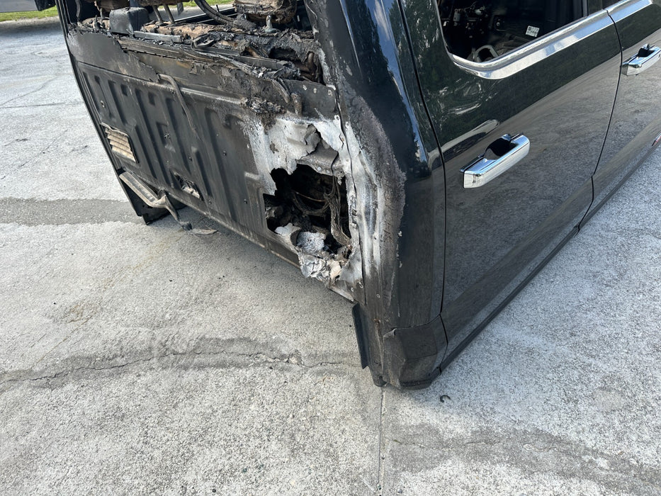 2023 2024 FORD F250 F350 F45 CAB SHELL WITH DOORS OEM *BURN DAMAGE*