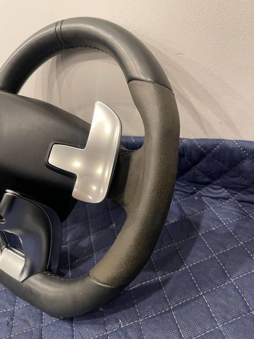 2017 MERCEDES-BENZ C63 AMG LEATHER ALCANTERA STEERING WHEEL W/ PADDLE SHIFTERS