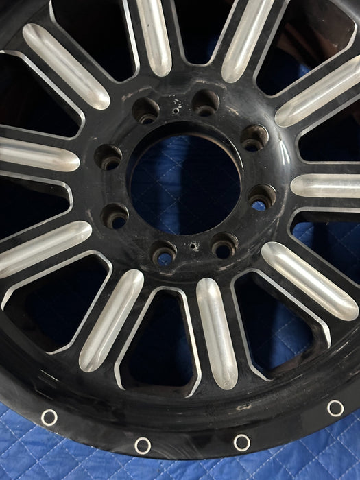 2017-2019 FORD F250 F350 FUEL D620 HARDLINE GLOSS BLACK MILLED RIM WHEEL 20X10