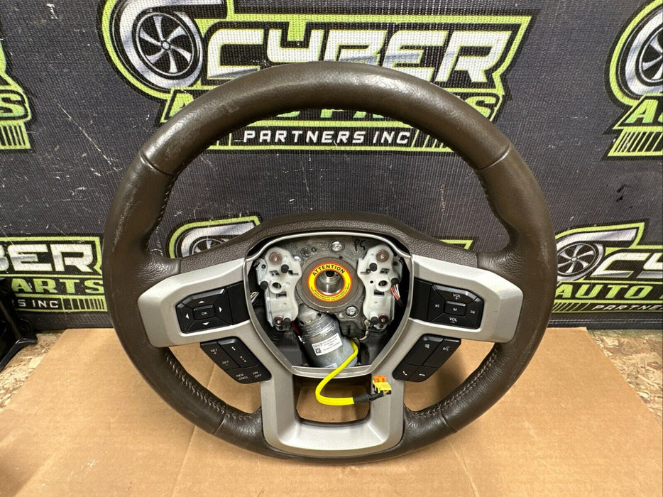 2017 2018 2019 FORD F250 F350 F450 KING RANCH STEERING WHEEL W/ ADAPTIVE CRUISE