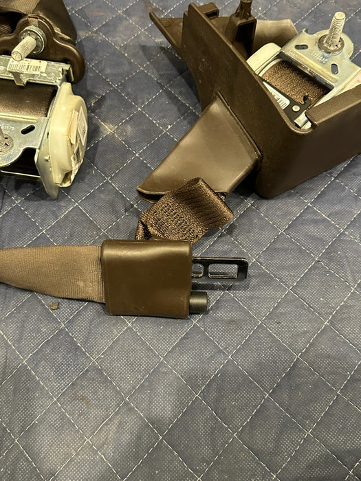 2017-2019 FORD F250 F350 KING RANCH BROWN REAR RIGHT SEATBELT OEM