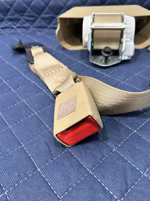 2017-2019 FORD F250 F350 LARIAT TAN REAR LEFT MIDDLE RIGHT SEATBELTS OEM