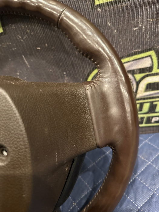 2019 FORD F250 F350 F450 BROWN LEATHER STEERING WHEEL ADAPTIVE CRUISE OEM ~WEAR~