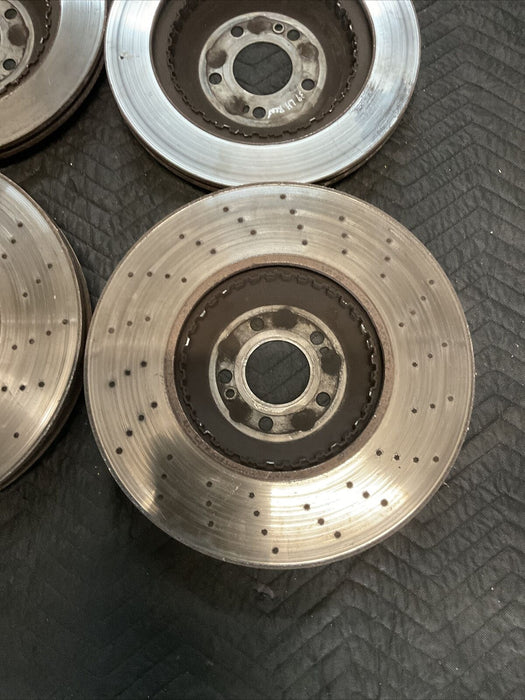 2014 MERCEDES S550 W222 BRAKE ROTORS FRONT REAR SET OEM