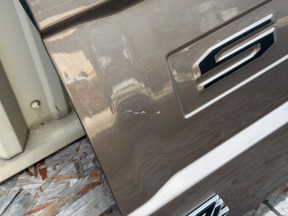 2020 - 2022 FORD F250 F350 F450 LARIAT TAILGATE WITH STEP AND CAMERA STONE GRAY
