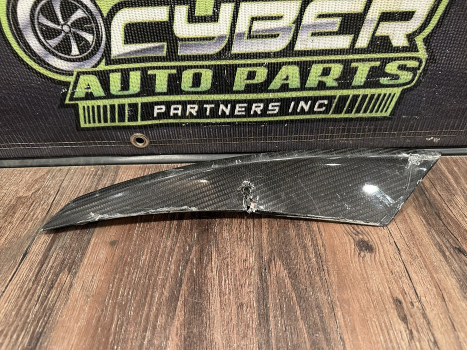 2017 2018 AUDI R8 PLUS PASSENGER RIGHT CARBON FIBER SPOILER TRIM OEM *READ DESC*