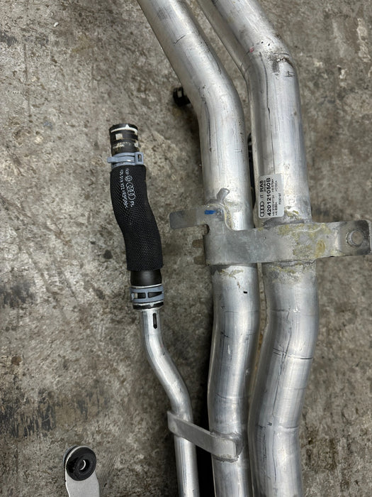 2014 AUDI R8 OEM UNDERBODY CENTER COOLANT PIPE LINE HOSE TUBE 420 121 050 B