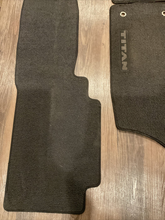 2016 NISSAN TITAN XD CARPET FLOOR MATS OEM