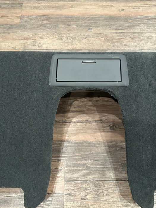 2014 AUDI R8 REAR PACKAGE TRAY BACK WALL CARPET COVER TRIM PANEL 420 863 411 L