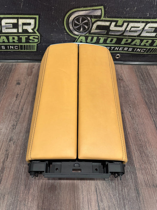 2020 BMW M8 COMP F93 SAKHIR ORANGE CENTER CONSOLE STORAGE ARMREST OEM *READ/FLAW