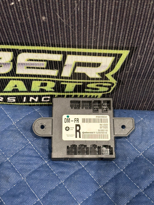 2018 DODGE CHARGER FRONT RIGHT PASSENGER DOOR MODULE 68316560AD
