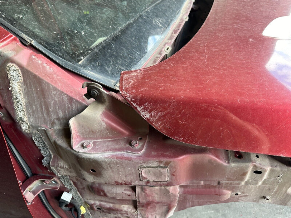 2016-2019 NISSAN TITAN XD HOOD PANEL RED OEM GENUINE W/ HINGES