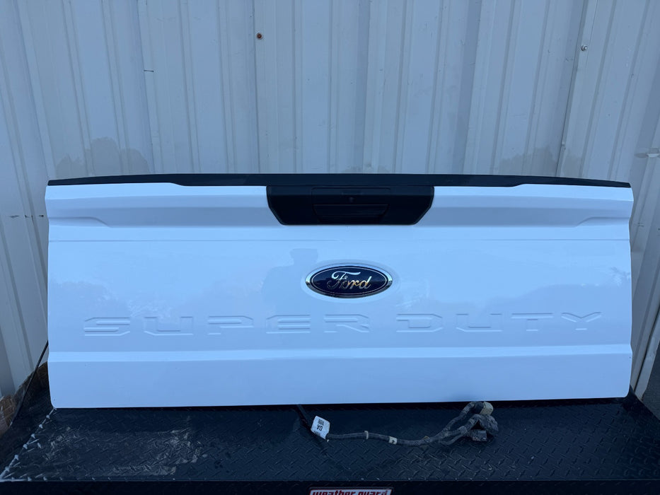 2023-2025 FORD F250 F350 FORD WHITE TAILGATE OEM *MINOR FLAWS 3,7*