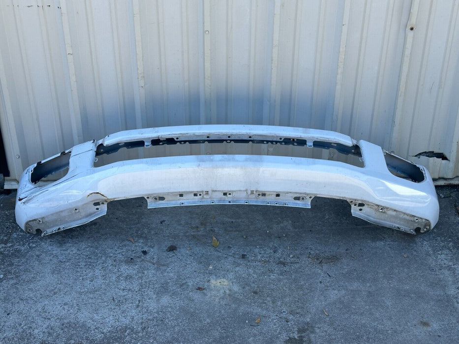 2020 2021 2022 FORD F450 FRONT BUMPER WHITE PAINTED COVER OEM *DAMAGE*