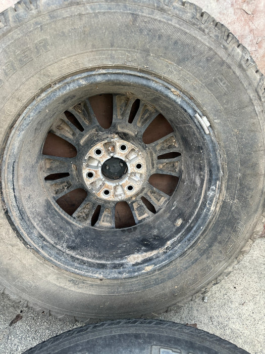 2017 NISSAN TITAN XD PRO 4X 275/65 R18 ALLOY WHEEL RIM TIRE SET OEM *FLAWS 5,8,9