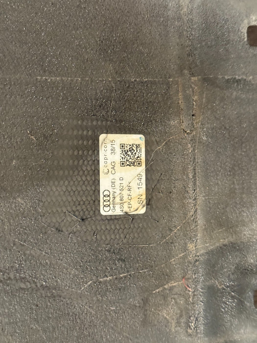 2017 2018 AUDI R8 CARBON FIBER REAR DIFFUSER OEM GENUINE 4S0807521D