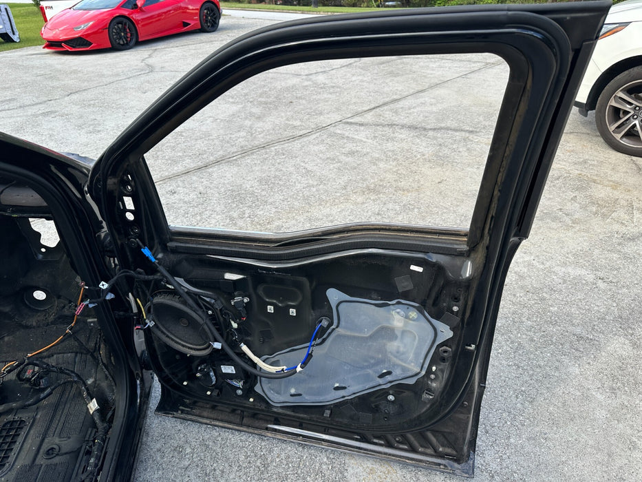 2023 2024 FORD F250 F350 F450 FRONT RIGHT AGATE BLACK DOOR SHELL ASSEMBLY OEM