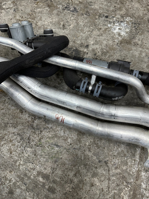 2014 AUDI R8 OEM UNDERBODY CENTER COOLANT PIPE LINE HOSE TUBE 420 121 050 B