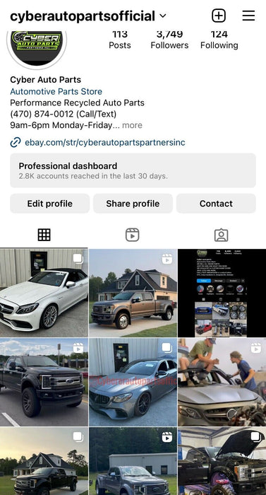 2017 MERCEDES BENZ C63 AMG CABRIOLET BUMPER SUPPORT BAR OEM