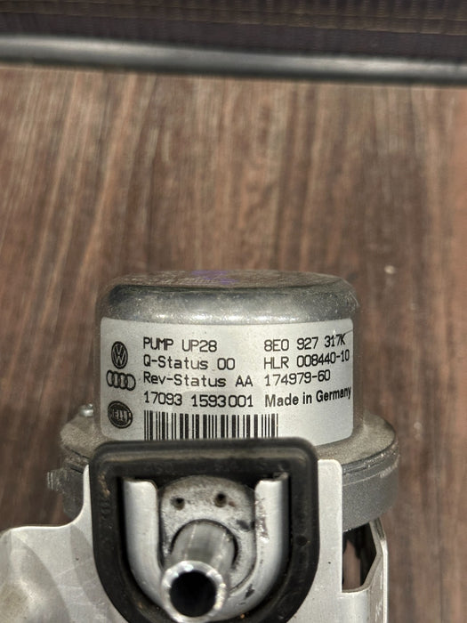 2017 AUDI R8 POWER BRAKE BOOSTER PUMP OEM 8E0 927 317K