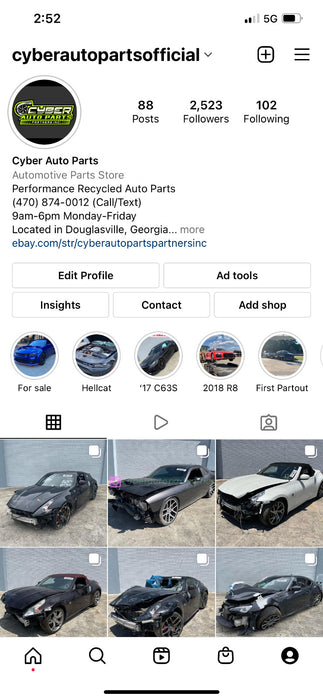 2019 Dodge Charger Hellcat RH Blind Spot Radar Sensor Unit Module OEM 04672782AA