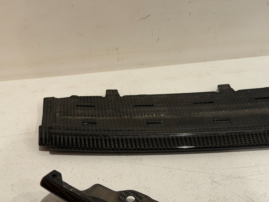 2020 2021 2022 2023 AUDI R8 CARBON FIBER FRONT BUMPER SPLITTER LIP OEM GENUINE
