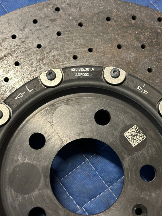 2017 2018 2020 2021 2022 2023 AUDI R8 PLUS FRONT LEFT CARBON CERAMIC ROTOR OEM