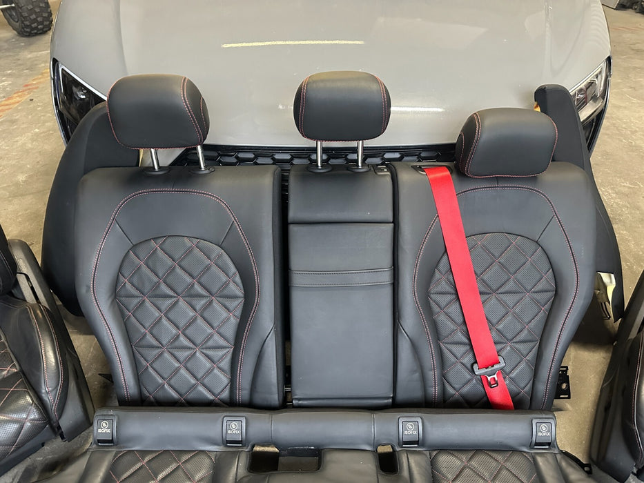 2015 MERCEDES C63S AMG EDITION 1 SEDAN W205 REAR SEATS DIAMOND STITCH OEM