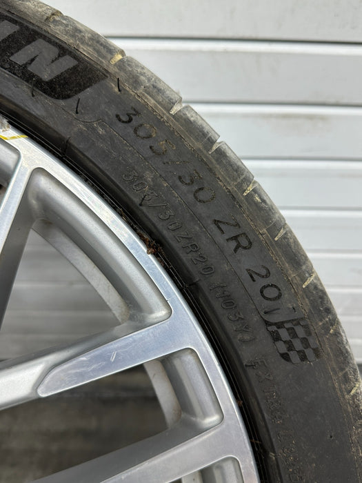 2017 AUDI R8 REAR RIM WHEEL TIRE 305/30 20X11 OEM *CURBRASH/WEAR 8-14*