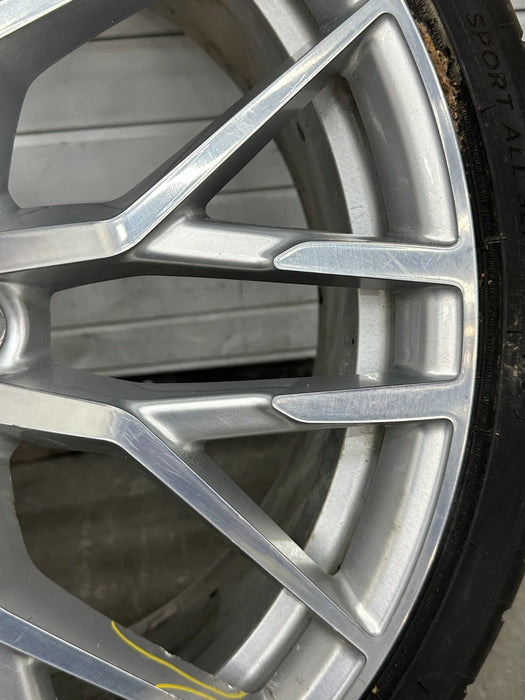 2017 AUDI R8 FRONT WHEEL RIM TIRE 245/30 20X8.5 OEM *BENT/READ*