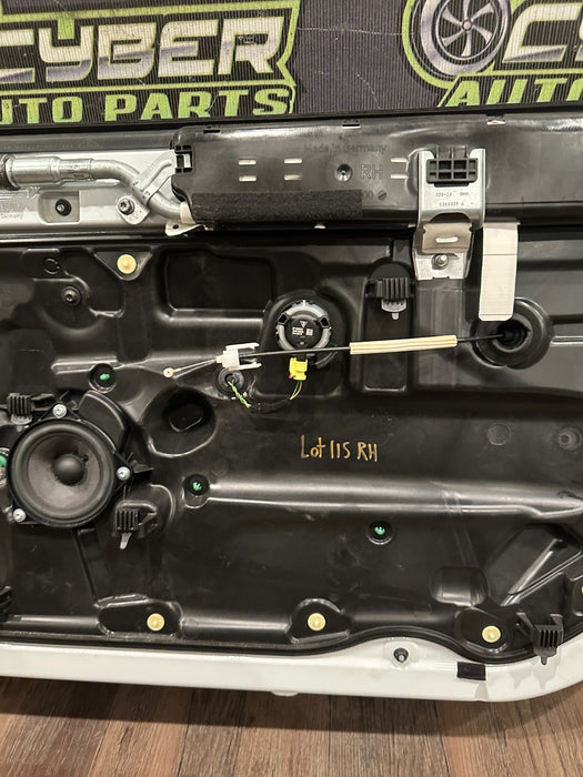 2014 PORSCHE 911 TURBO S PASSENGER RIGHT WHITE DOOR SHELL OEM *RESIDUE/READ*