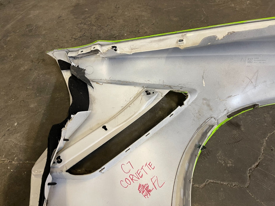 2014-2019 CORVETTE C7 FRONT DRIVER LEFT FENDER PANEL OEM *DAMAGED*