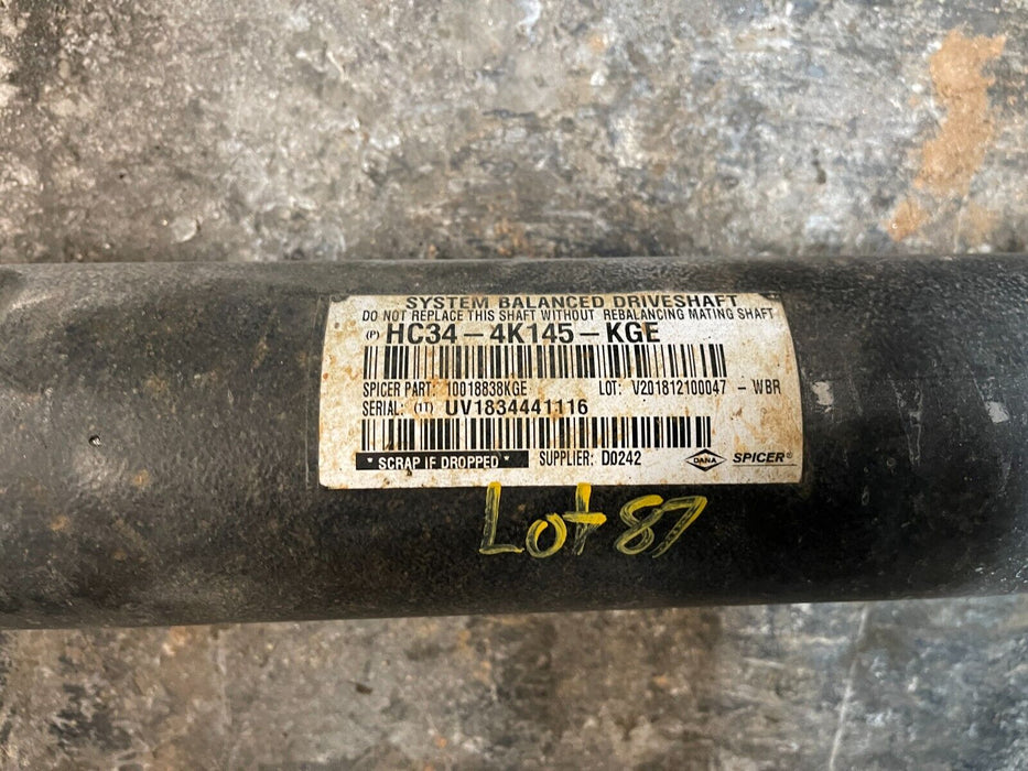 2017 2018 2019 2020 2021 2022 FORD F450 DIESEL REAR DRIVE SHAFT HC34-4K145-KGE