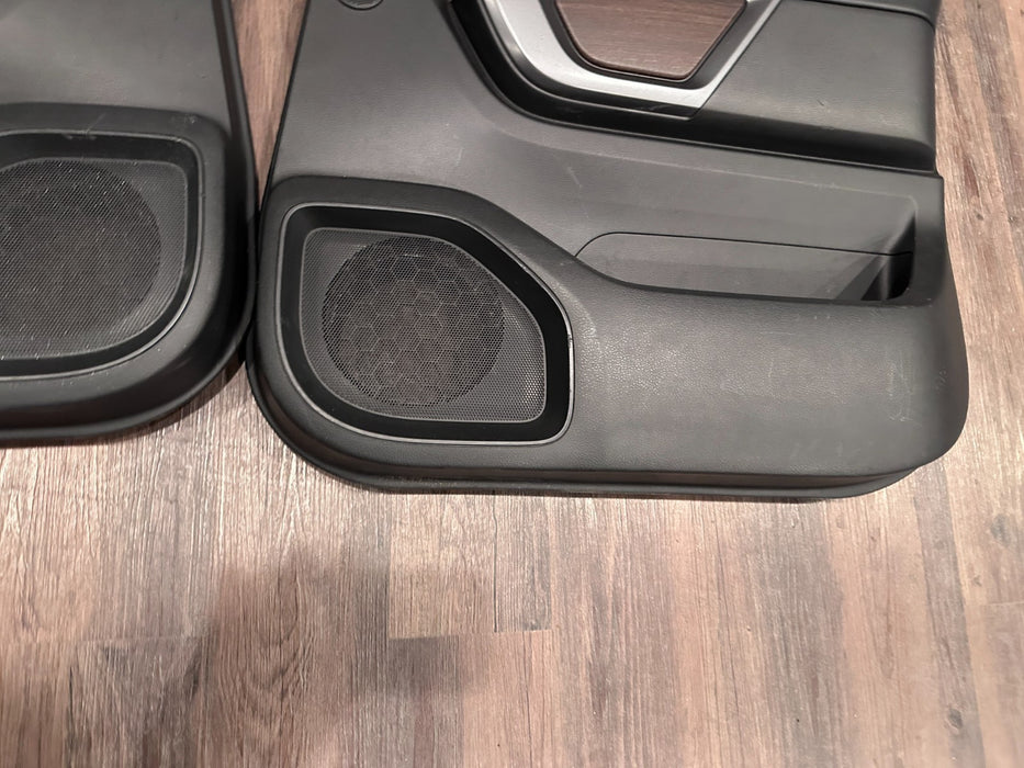 2017 NISSAN TITAN XD RESERVE FRONT REAR BROWN DOOR PANEL SET OEM *FLAWS #10