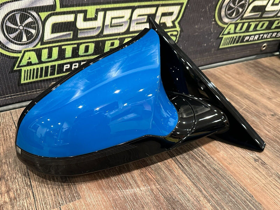 2020 BMW M4 F82 PASSENGER RIGHT SIDE MIRROR LAGUNA SECA BLUE *448* OEM