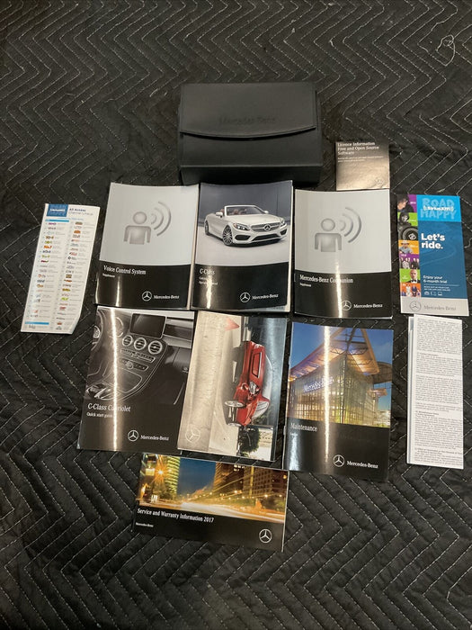 2017 MERCEDES-BENZ C63 AMG A205 OPERATOR & MAINTENANCE MANUALS W/ BAG OEM