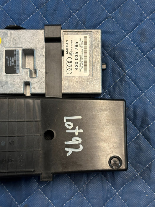 2012 AUDI R8 RADIO MEDIA INTERFACE CONTROL MODULE ECU ECM 420 035 785 OEM