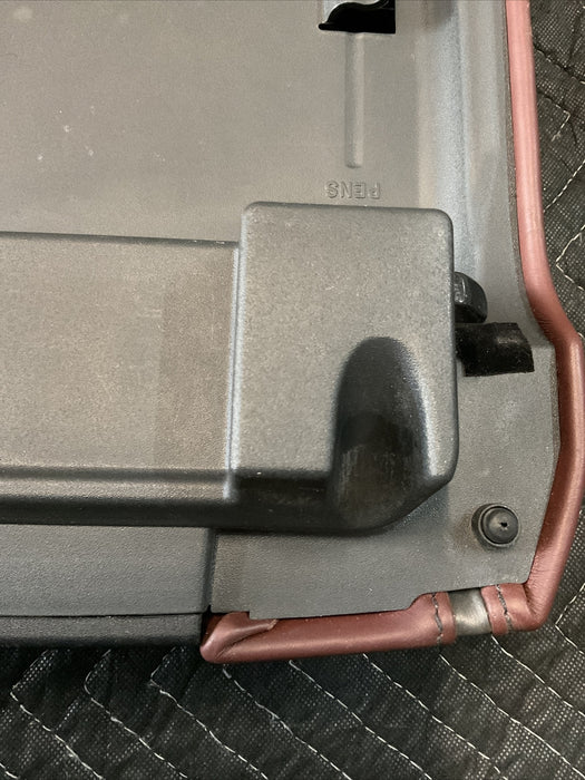 17-19 FORD F250 F350 F450 PLATINUM RED CENTER CONSOLE LID OEM~COSMETIC DAMAGE~