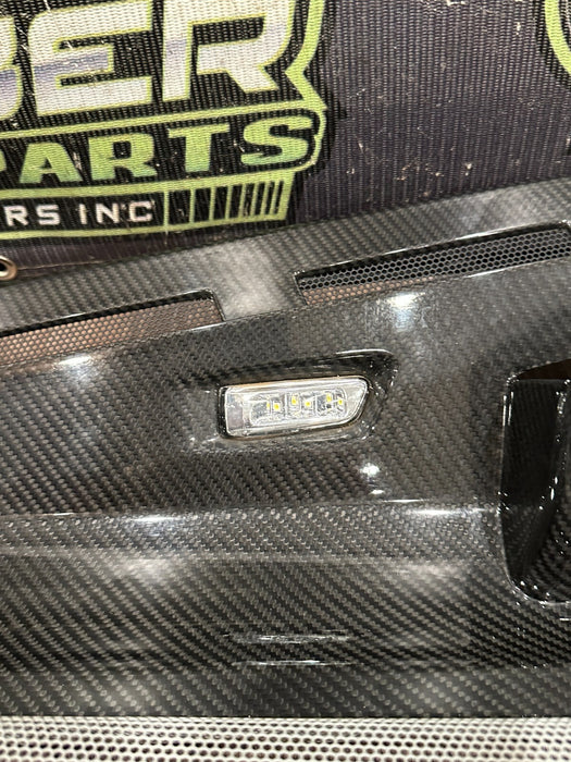 2014 AUDI R8 CARBON FIBER ENGINE BAY SET OEM (4 PC) INTAKE COVERS & SIDE PANELS