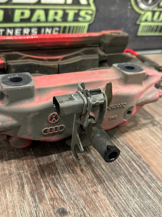2021 AUDI R8 REAR RIGHT RED CARBON CERAMIC BRAKE CALIPER OEM *PAINT CHIP/READ!*