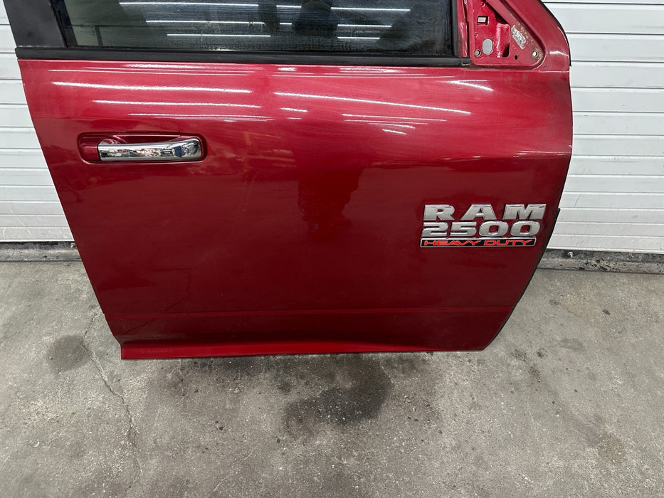 2015 DODGE RAM 2500 FRONT RIGHT RED DOOR SHELL OEM (PRP)