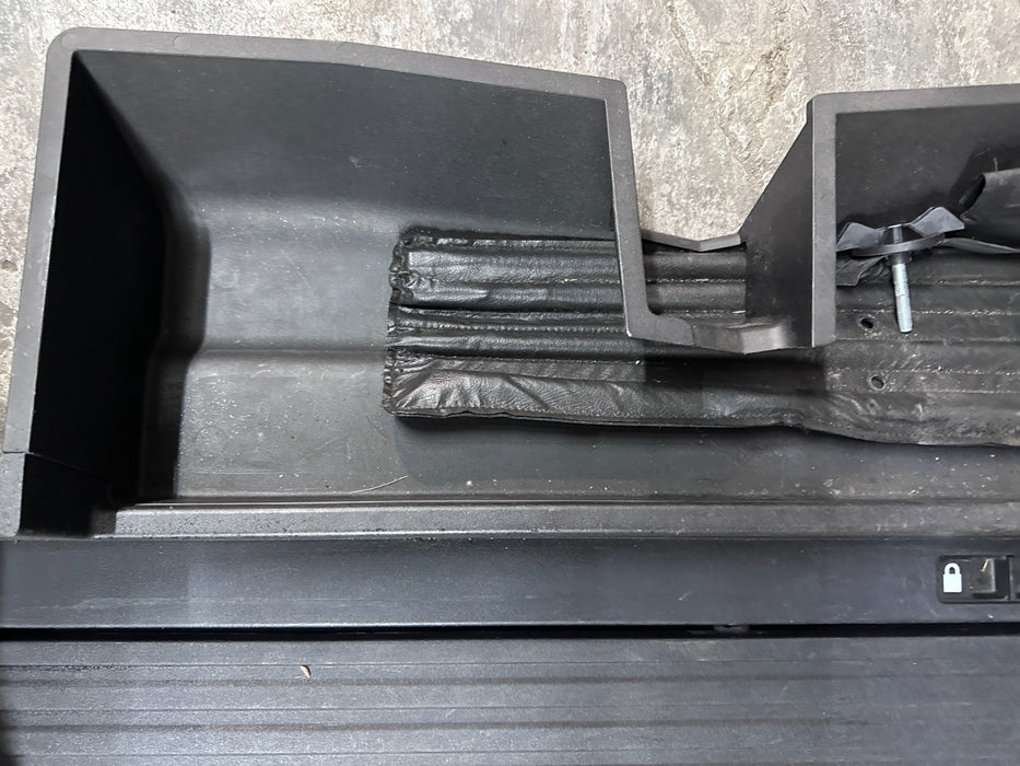 2017-2019 FORD F250 F350 REAR UNDERSEAT STORAGE COMPARTMENT W SPARE TOOLS OEM