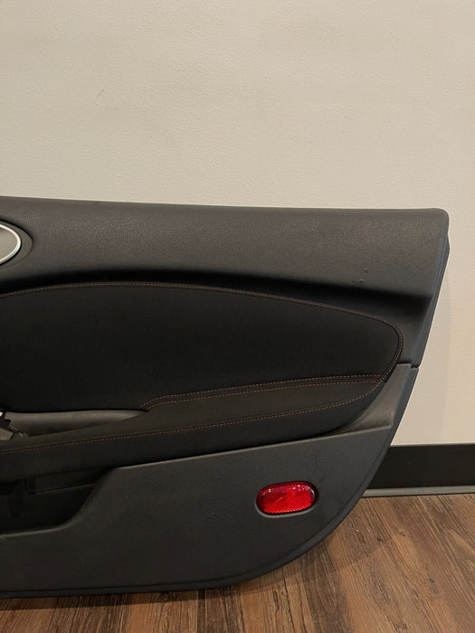 2014 NISSAN 370Z NISMO FRONT PASSENGER RIGHT DOOR PANEL OEM *SMALL TEAR *