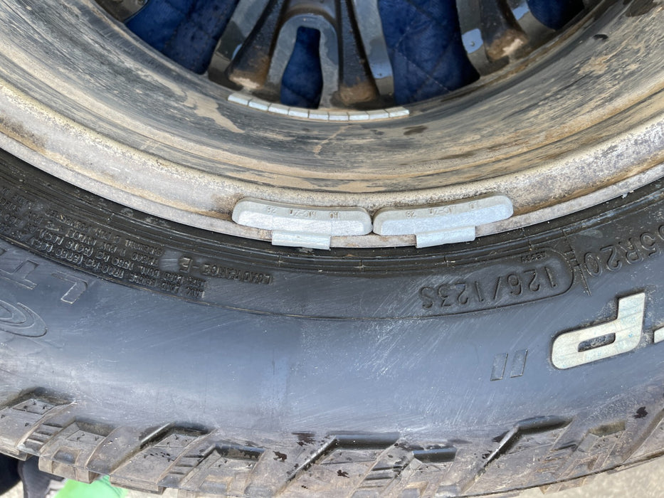 6x5.5 (6x139.7) NISSAN TITAN XD PLATINUM RESERVE 20X7.5 WHEELS LT275/65R20 TIRES