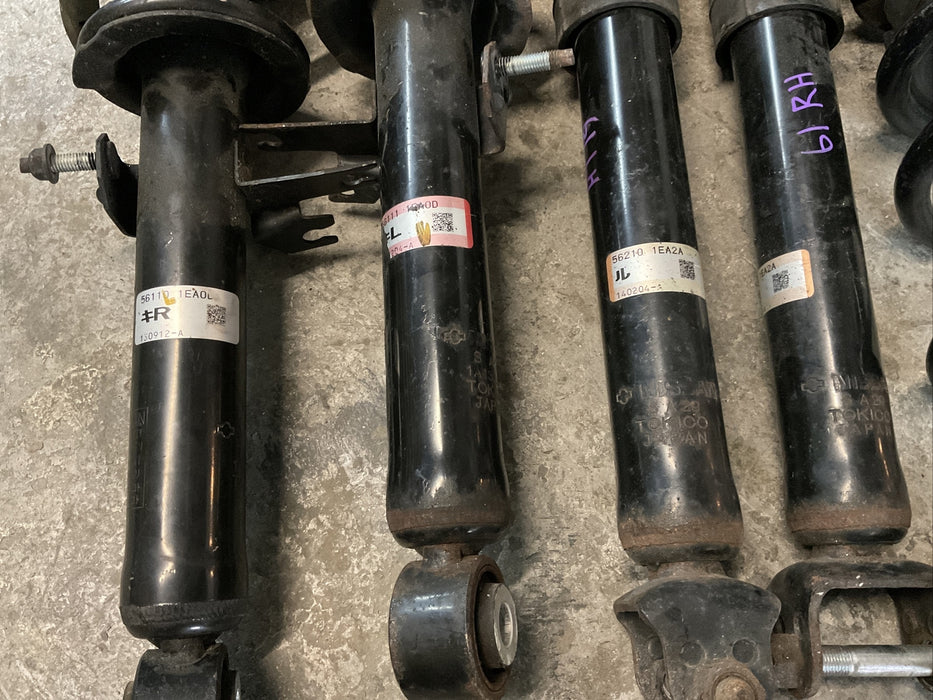 2011 NISSAN 370Z SPORT CONVERTIBLE STRUT SHOCK SPRING KIT FRONT REAR OEM